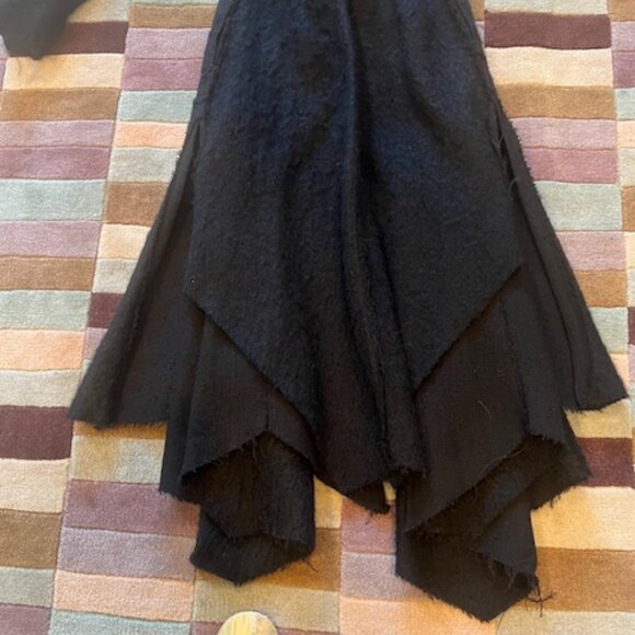 Black, Asymmetrical Coat by LA Designer - Sterling Capricio, Size 6-8 - Picture 9 of 15